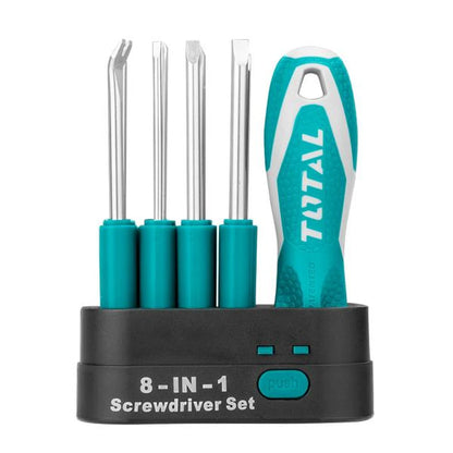 9 Pcs Interchangeable Screwdriver Set - TOTAL