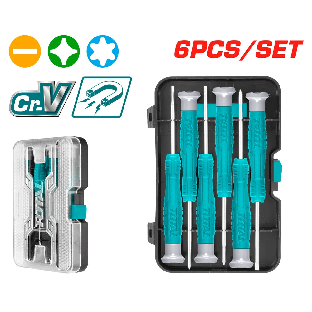 6pcs Precision Screwdriver Set - TOTAL