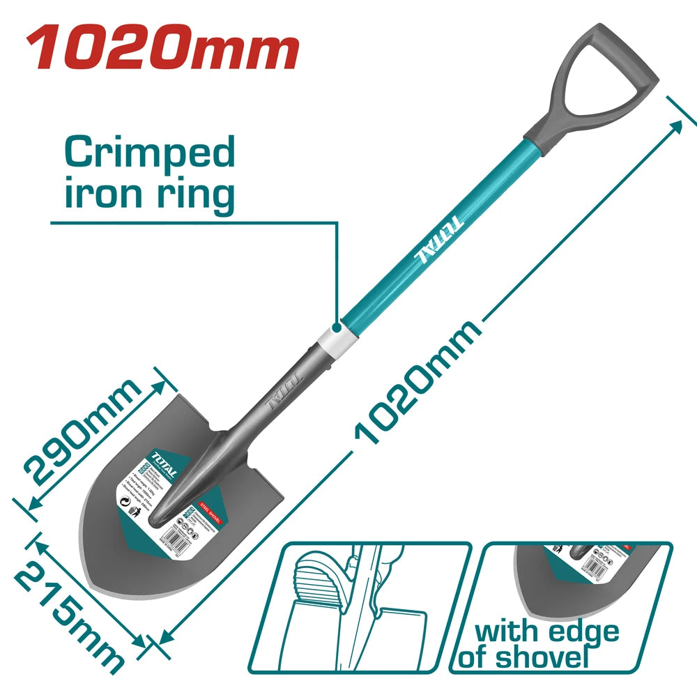 Steel Shovel (Including the Fiberglass Handle) - TOTAL