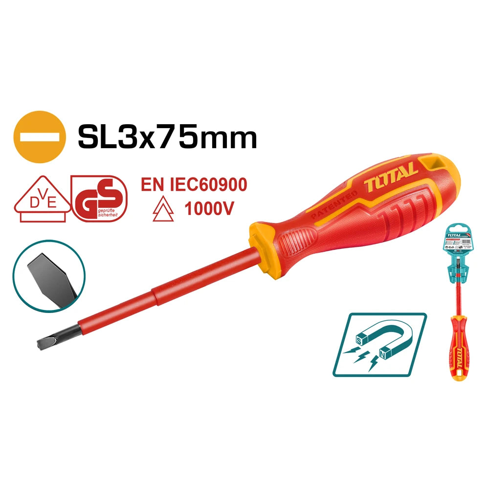 مفك معزول SL3.0 75 ملم - توتال