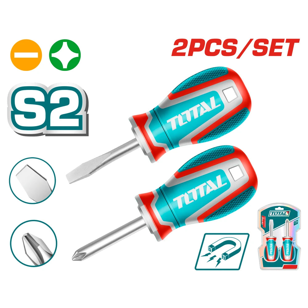 2 Pcs Screwdriver Set 1Pcs SL6.5 6*38mm - TOTAL