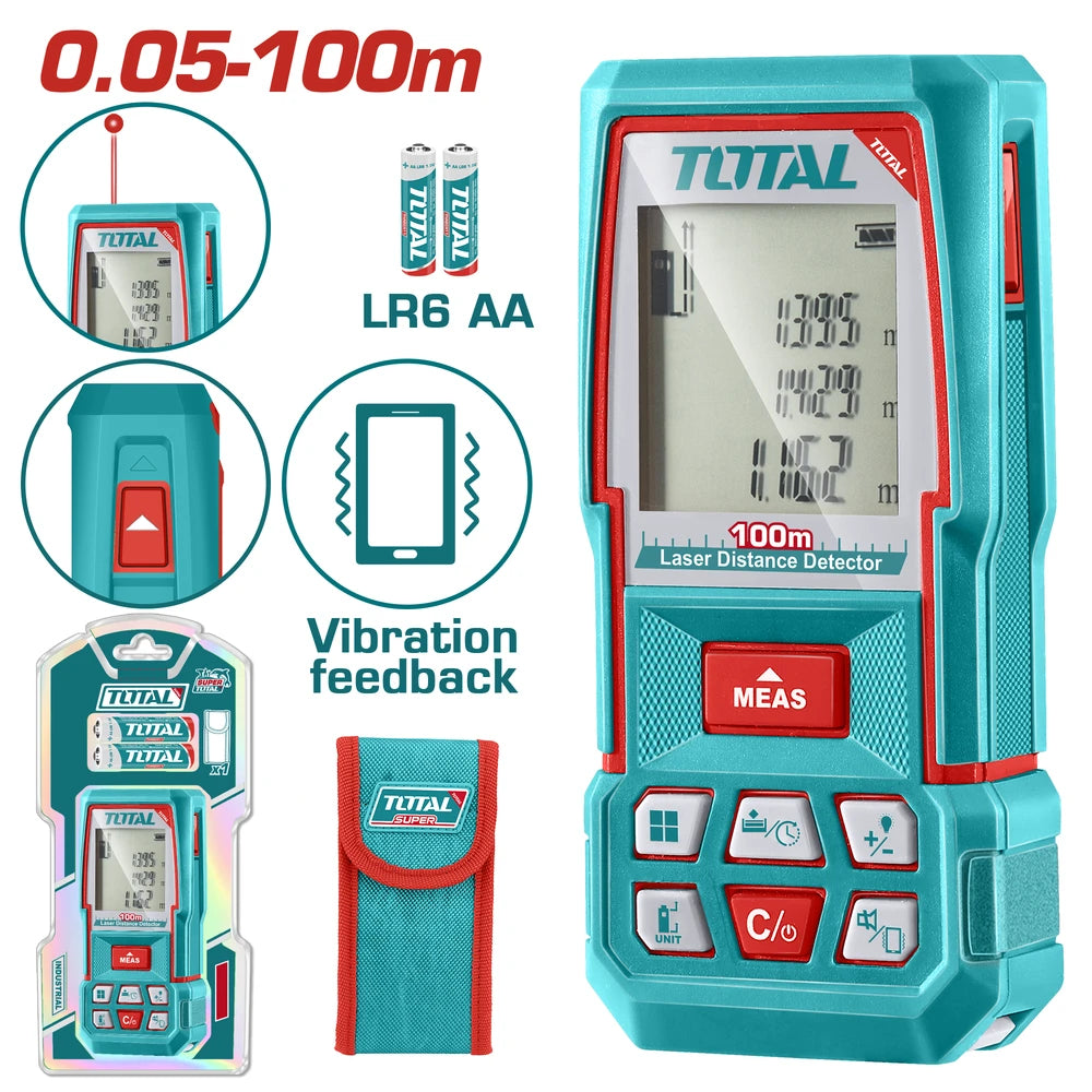 Laser Distance Detector 0.05-100m - TOTAL