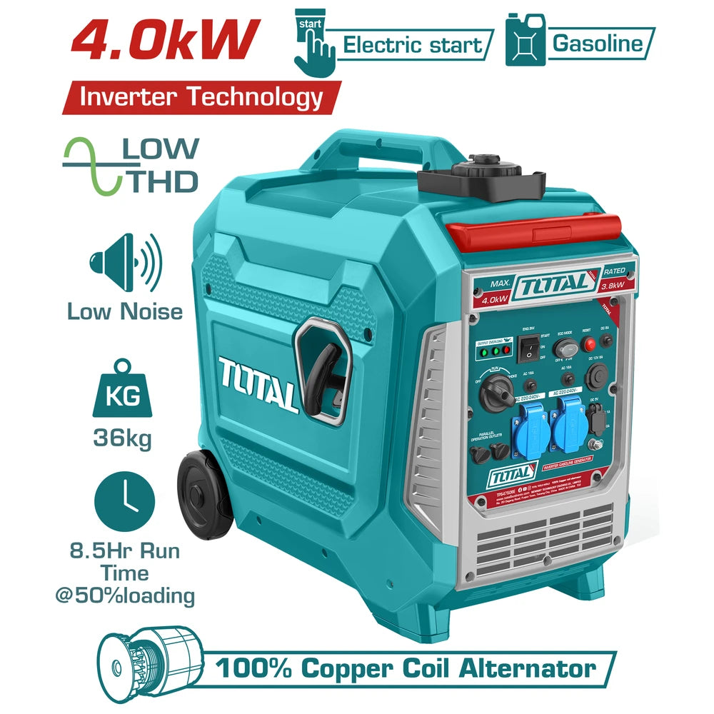 Inverter Gasoline Generator 8.5h - TOTAL