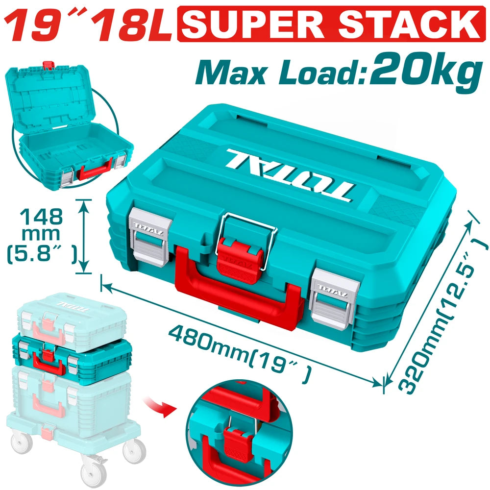 19" Stackable Tool Box - TOTAL