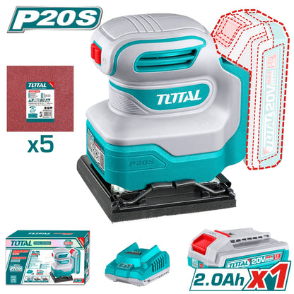 Cordless Sheet Sander 20V with Battery - TOTAL