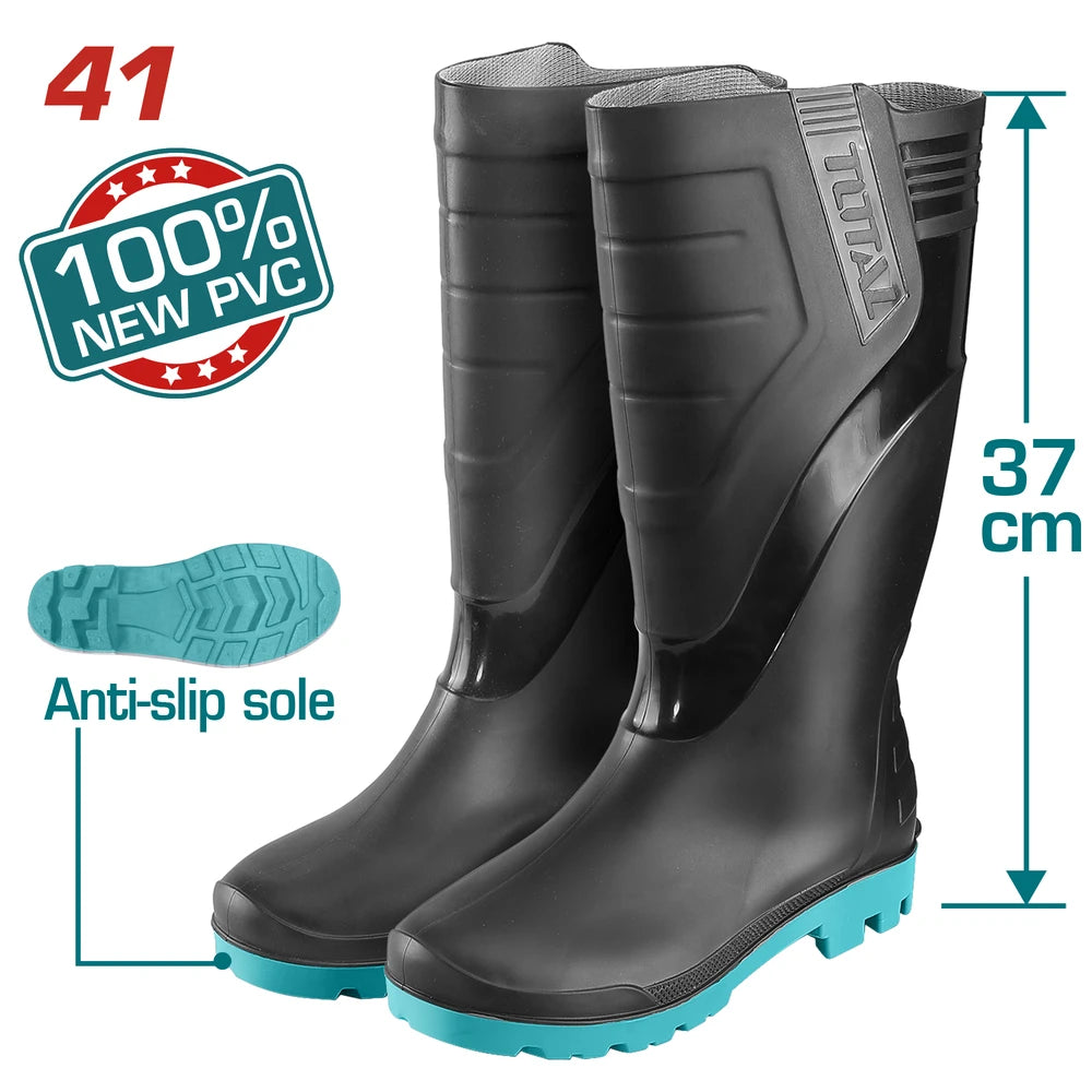 Rain Boots 41 100% Virgin PVC - TOTAL