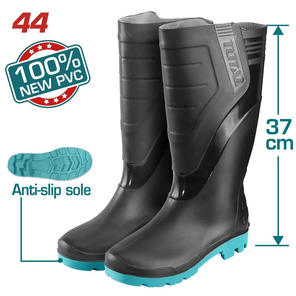 Rain Boots 44 100% Virgin PVC - TOTAL