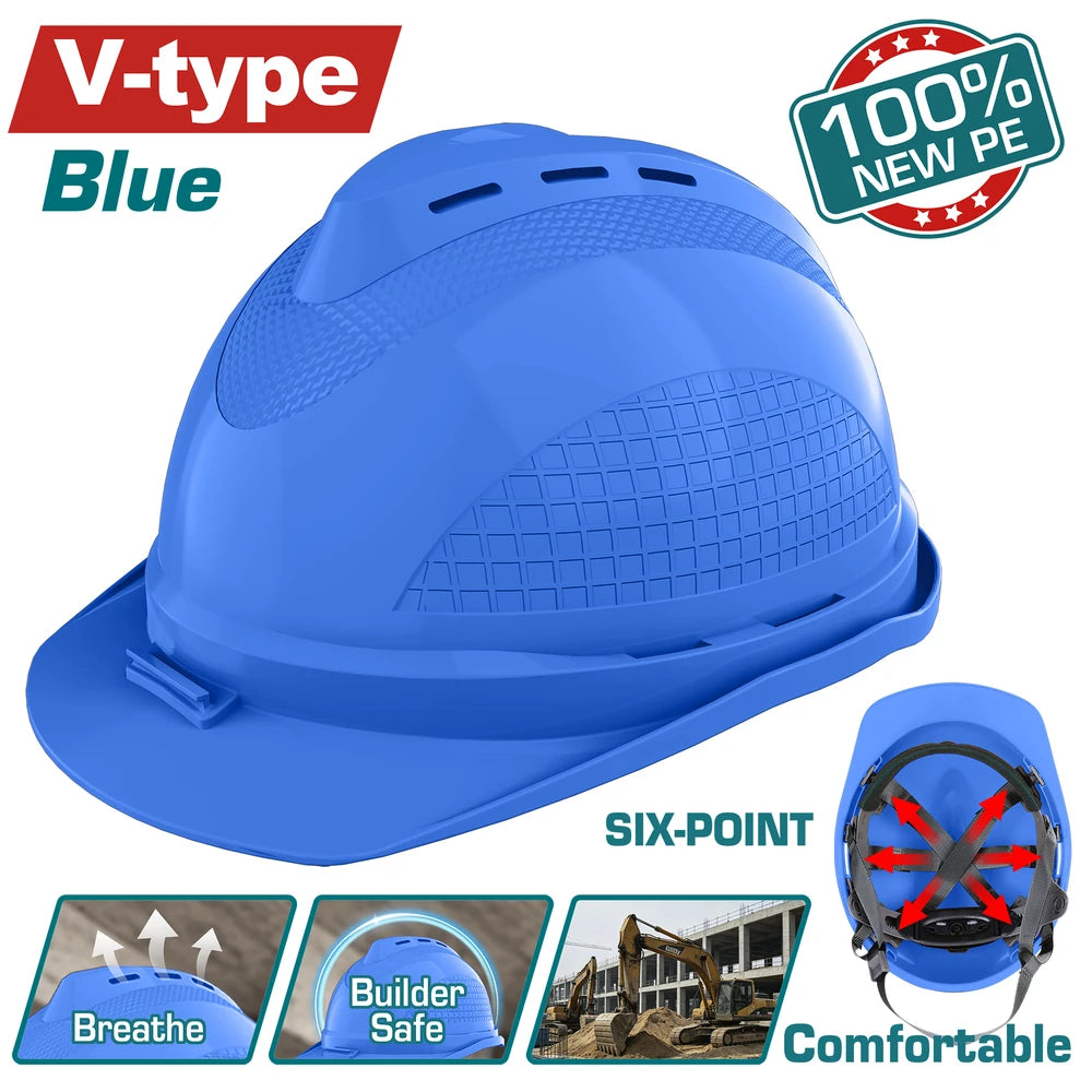 Safety Helmet blue 380g - TOTAL