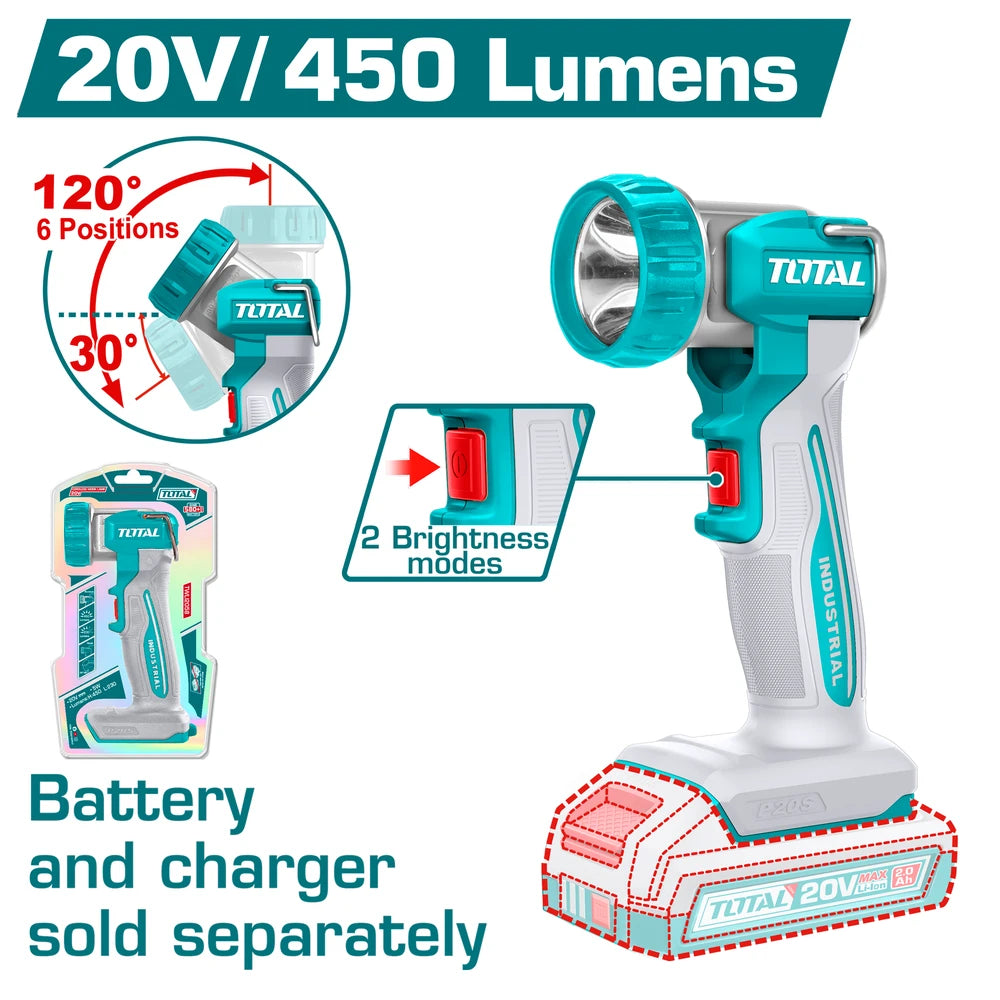 Cordless Work Lamp 20V (Tool Only) - TOTAL