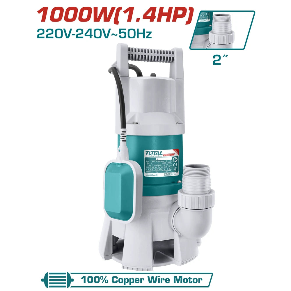 Sewage Submersible Pump 1000W - TOTAL